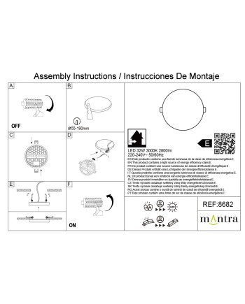 ALGARVE * DOWNLIGHT LED REDONDO - 32W - 3000K